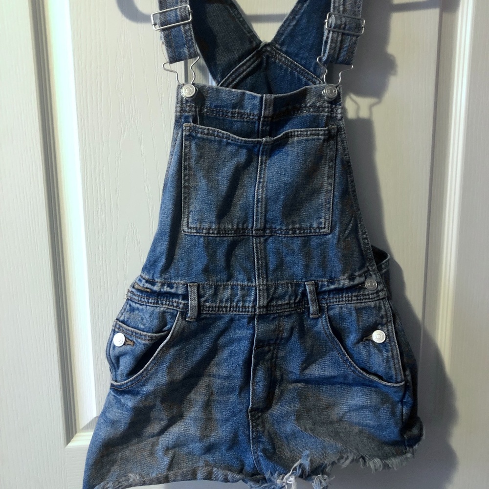 Small Brandy Melville Short Denim Jean Overalls